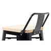 Bolero Bistro Backrest High Stools with Wooden Seat Pad Black (Pack of 4) - FB623 Metal Bar Stools Bolero   