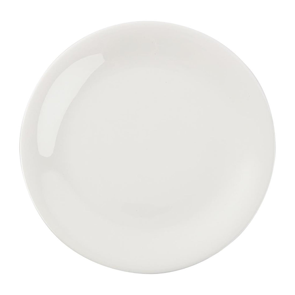 Royal Bone Ascot Coupe Plate 225mm (Pack of 6) - FB631 Plates Royal Bone China