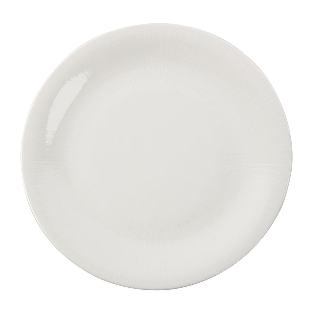 Royal Bone Ascot Embossed Coupe Plate 290mm (Pack of 6) - FB641 Plates Royal Bone China