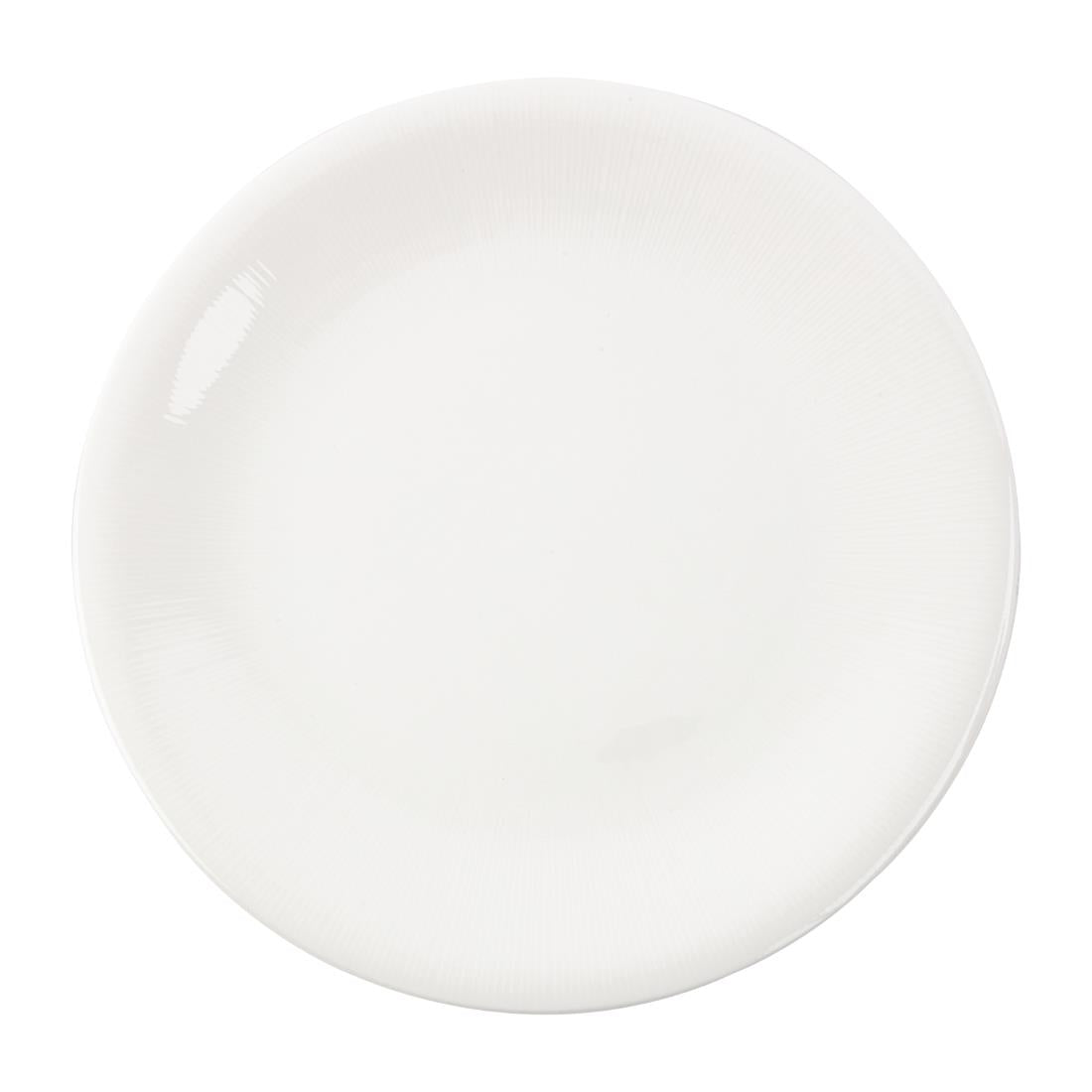 Royal Bone Ascot Embossed Coupe Plate 265mm (Pack of 6) - FB642 Plates Royal Bone China