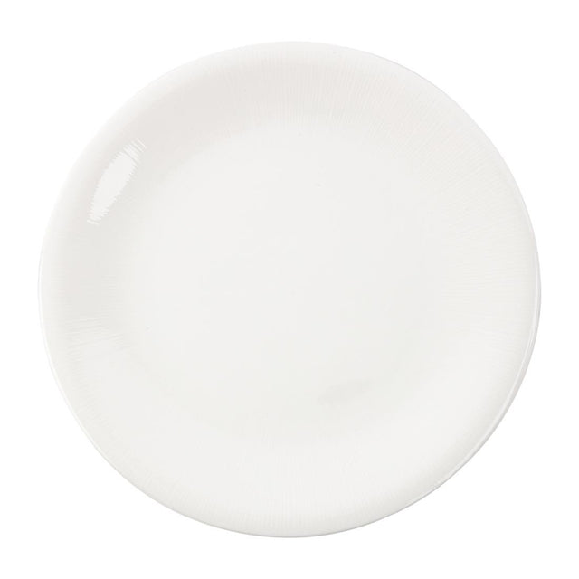 Royal Bone Ascot Embossed Coupe Plate 265mm (Pack of 6) - FB642 Plates Royal Bone China