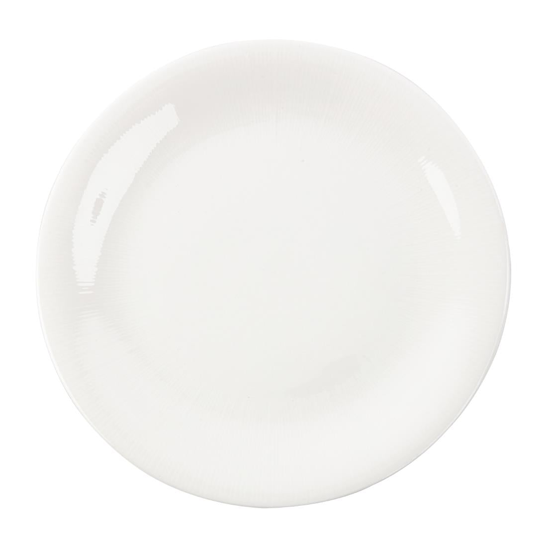Royal Bone Ascot Embossed Coupe Plate 225mm (Pack of 6) - FB643 Plates Royal Bone China