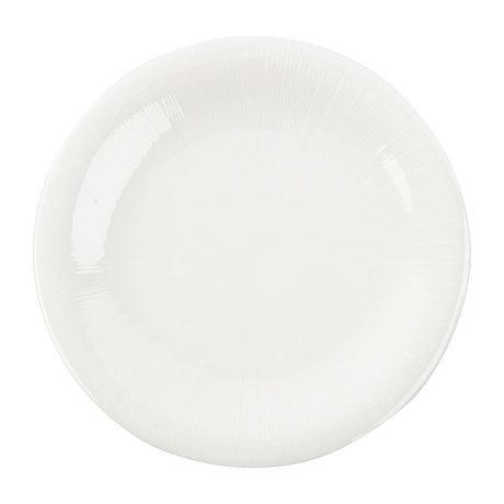 Royal Bone Ascot Embossed Coupe Plate 180mm (Pack of 12) - FB644 Plates Royal Bone China