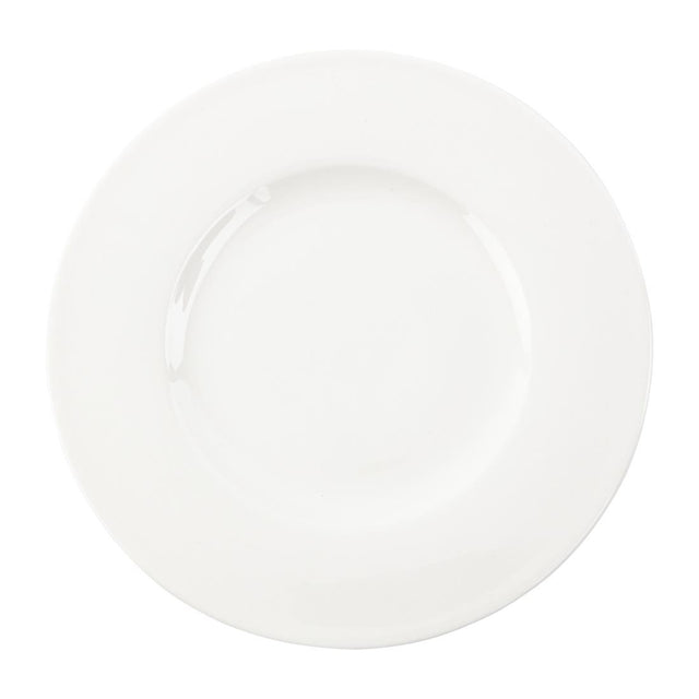 Royal Bone Ascot Wide Rim Flat Profile Plate 225mm (Pack of 12) - FB649 Plates Royal Bone China