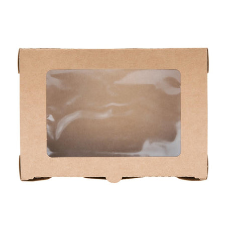 Fiesta Compostable Salad Boxes with PLA Windows 700ml (Pack of 200) - FB676  Fiesta   