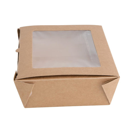 Fiesta Compostable Salad Boxes with PLA Windows 700ml (Pack of 200) - FB676  Fiesta   