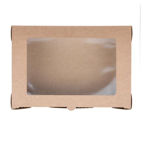 Fiesta Compostable Salad Boxes with PLA Windows 1200ml (Pack of 200) - FB677  Fiesta   