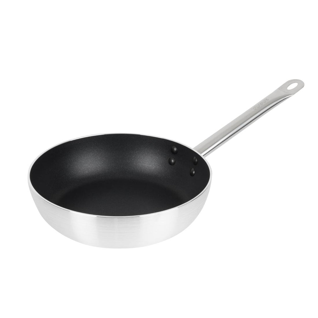 Vogue Aluminium Non-Stick Teflon Platinum Plus Sauté Pan 28cm - FB695  Vogue   