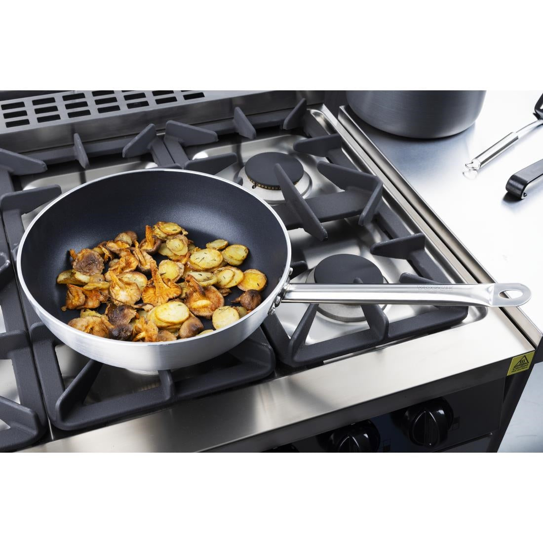 Vogue Aluminium Non-Stick Teflon Platinum Plus Sauté Pan 32cm - FB696  Vogue   