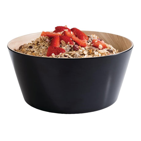 APS Frida Bowl Wood & Black 265(Ø)mm 3.4Ltr - FB829  APS   