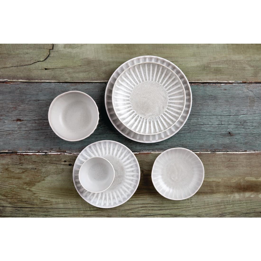 Olympia Corallite Plates Concrete Grey 205mm (Pack of 6) - FB955 Plates Olympia