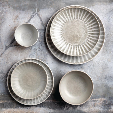 Olympia Corallite Plates Concrete Grey 205mm (Pack of 6) - FB955 Plates Olympia