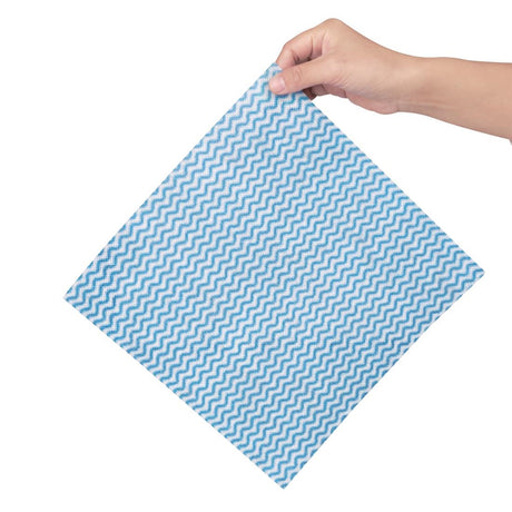 Nisbets Essentials Non-Woven Cloth Blue (Roll of 300 Sheets) - FB968  Nisbets Essentials   
