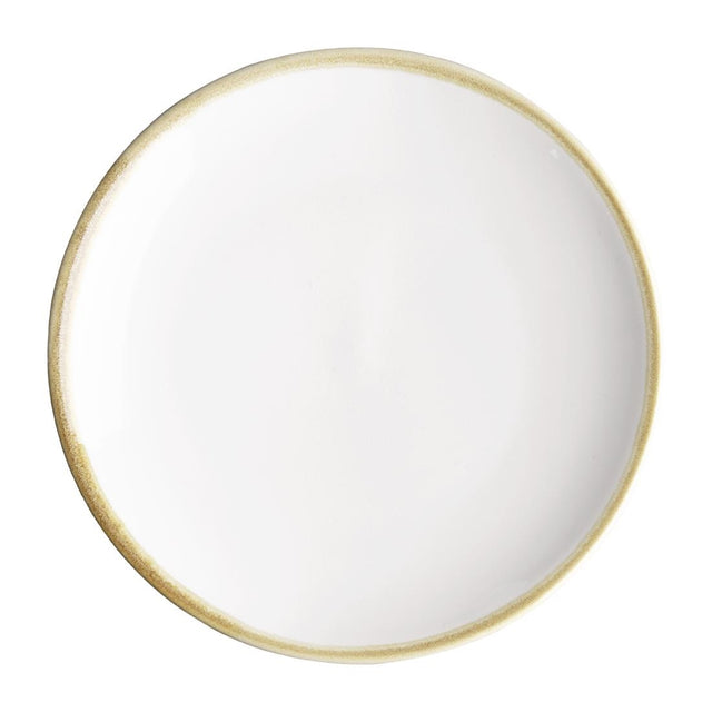 Olympia Kiln Round Coupe Plate Chalk 180mm (Pack of 6) - FB980 Plates Olympia