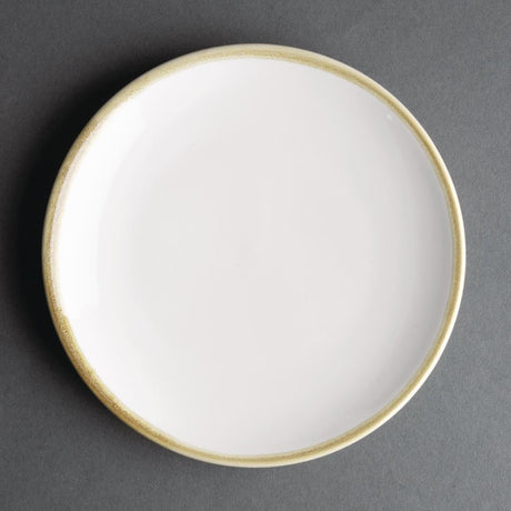 Olympia Kiln Round Coupe Plate Chalk 180mm (Pack of 6) - FB980 Plates Olympia