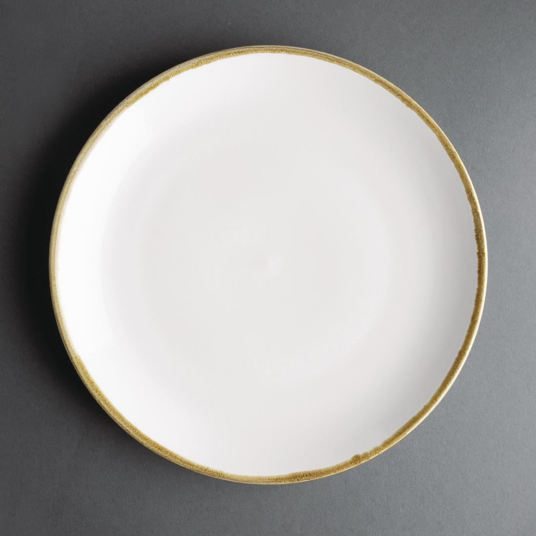 Olympia Kiln Chalk Round Coupe Plate 280mm (Pack of 4) - FB997 Plates Olympia