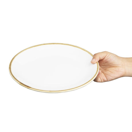 Olympia Kiln Coupe Plate Chalk 230mm (Pack of 6) - FB999 Plates Olympia