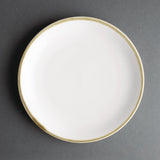 Olympia Kiln Coupe Plate Chalk 230mm (Pack of 6) - FB999 Plates Olympia