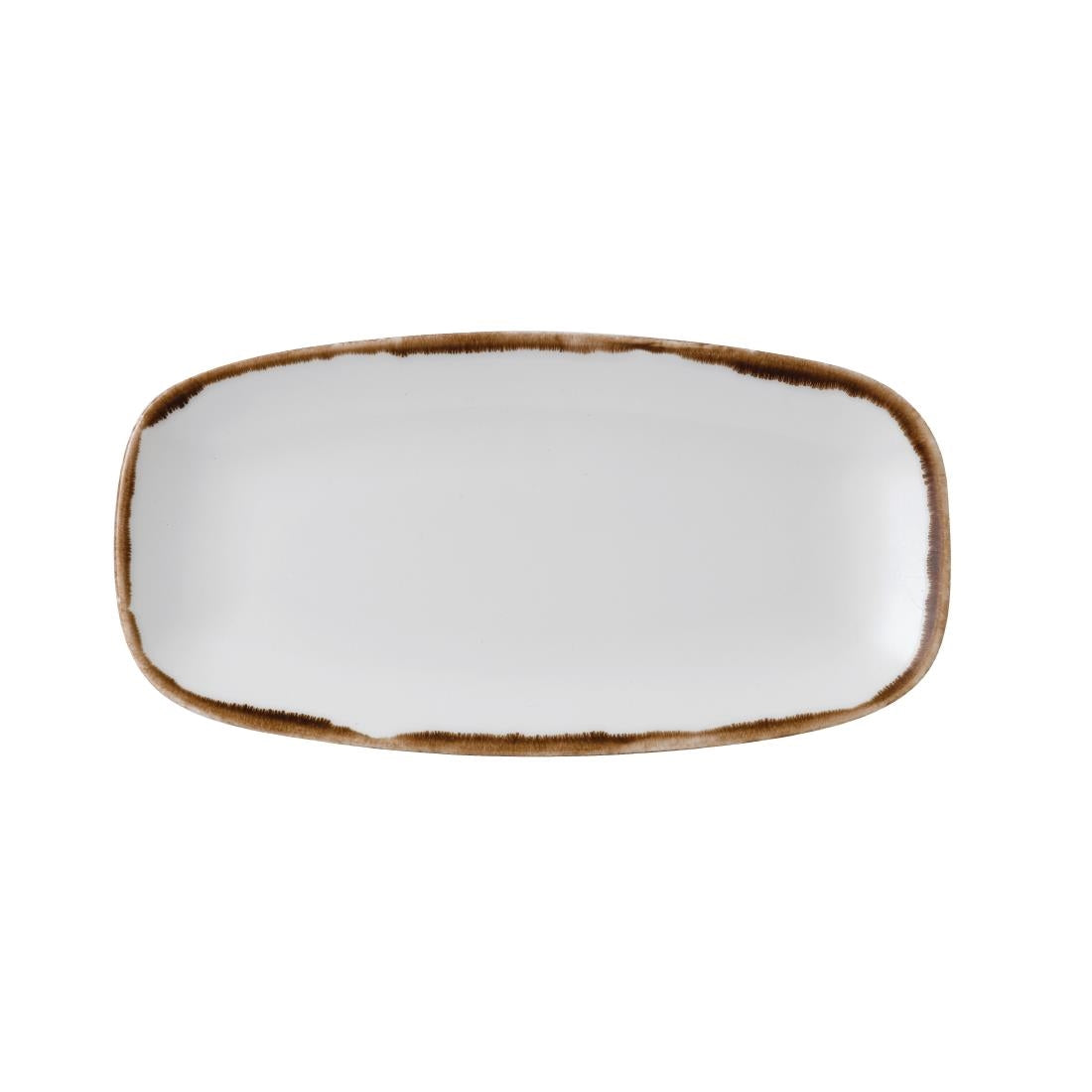 Dudson Harvest Oblong Chefs Plates Natural 298 x 153mm (Pack of 12) - FC007 Plates Churchill