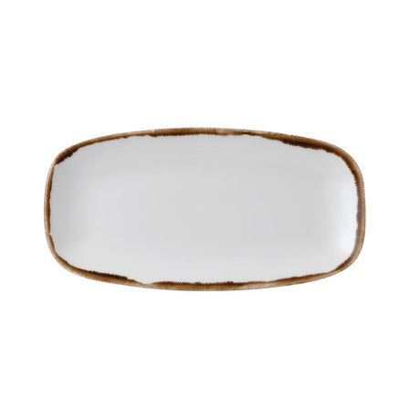Dudson Harvest Oblong Chefs Plates Natural 355 x 189mm (Pack of 6) - FC008 Plates Churchill