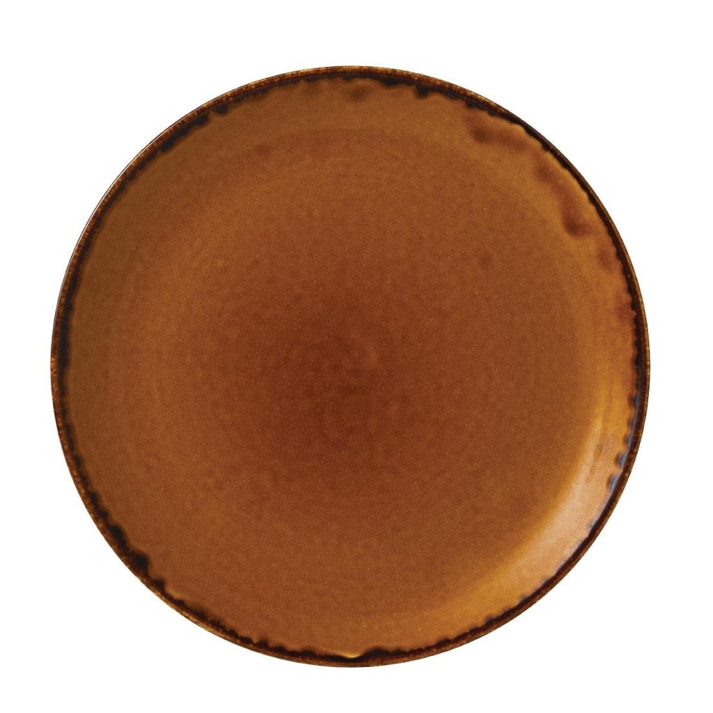 Dudson Harvest Evolve Coupe Plates Brown 260mm (Pack of 12) - FC015 Plates Churchill