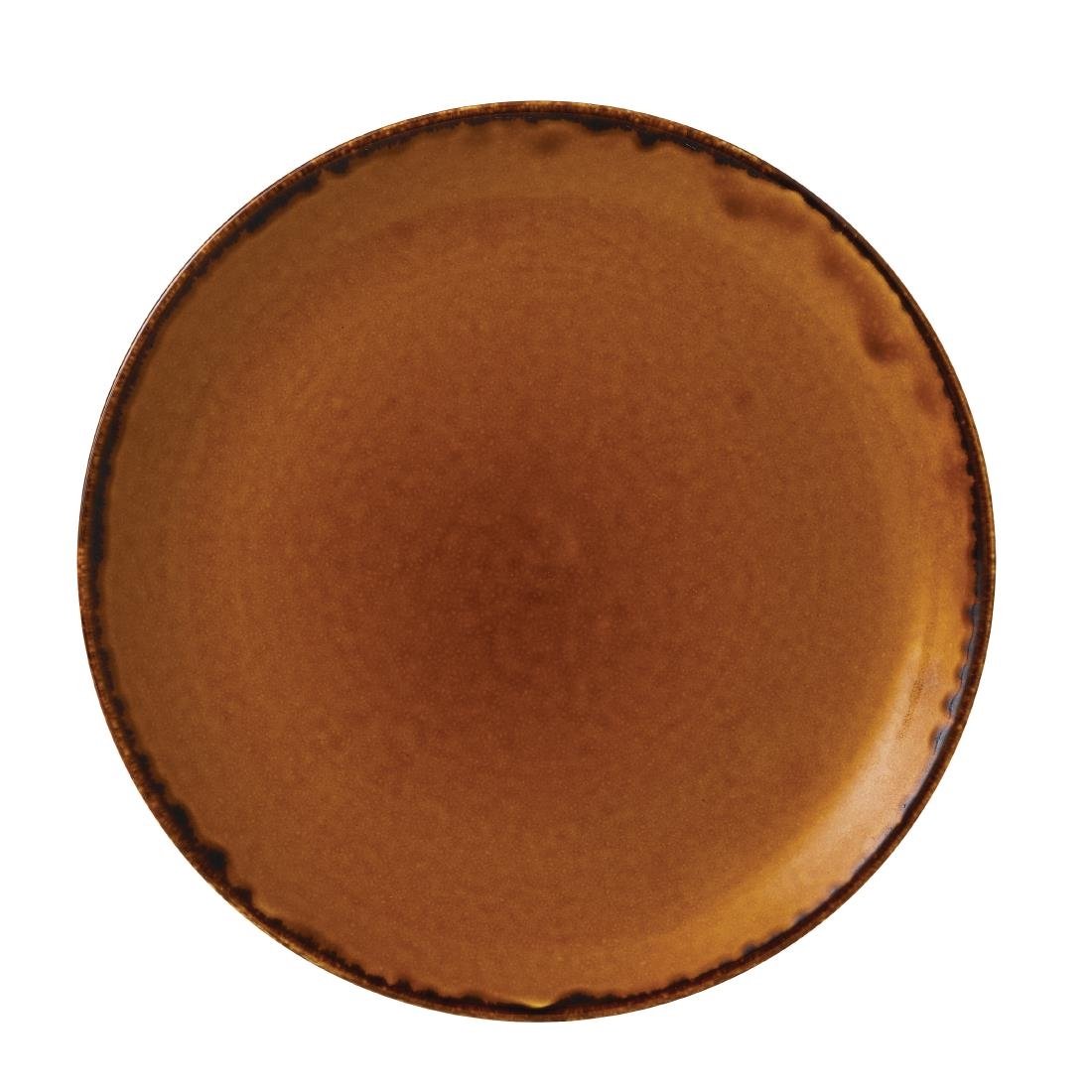 Dudson Harvest Evolve Coupe Plates Brown 260mm (Pack of 12) - FC015 Plates Churchill