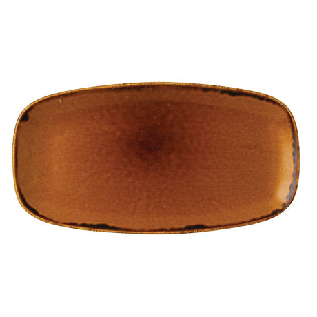 Dudson Harvest Oblong Chefs Plates Brown 298 x 153mm (Pack of 12) - FC020 Plates Churchill
