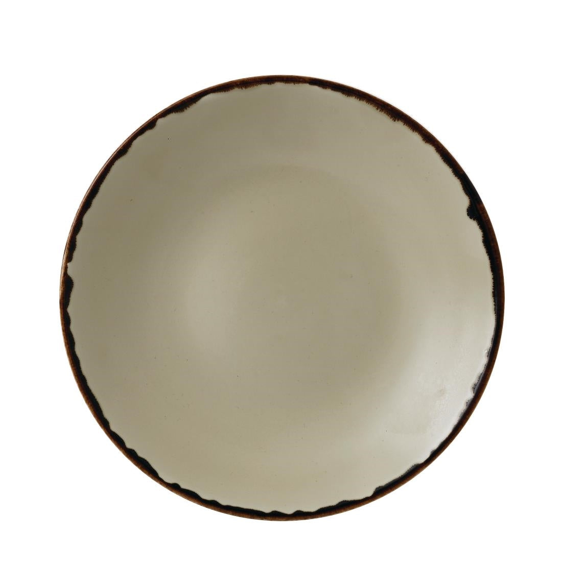 Dudson Harvest Deep Coupe Plates Linen 255mm (Pack of 12) - FC035 Plates Churchill