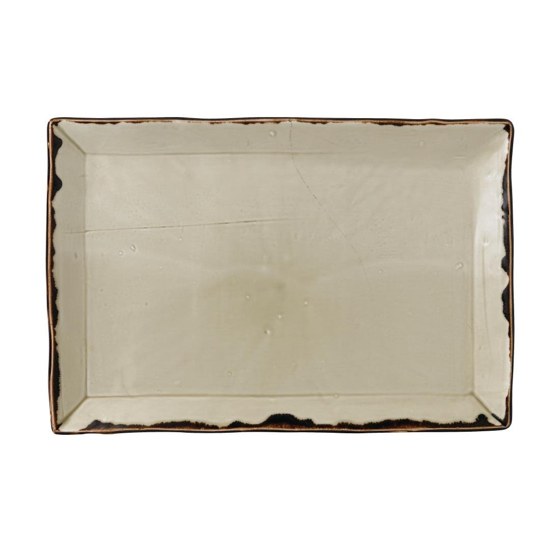 Dudson Harvest Rectangular Trays Linen 230 x 336mm (Pack of 6) - FC039 Dudson Crockery Churchill   
