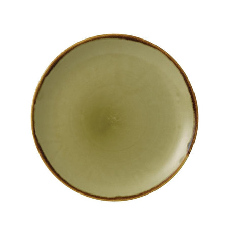 Dudson Harvest Evolve Coupe Plates Green 260mm (Pack of 12) - FC041 Plates Churchill