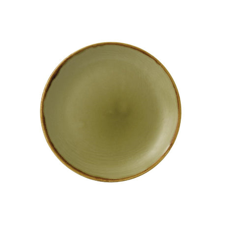 Dudson Harvest Evolve Coupe Plates Green 165mm (Pack of 12) - FC043 Plates Churchill