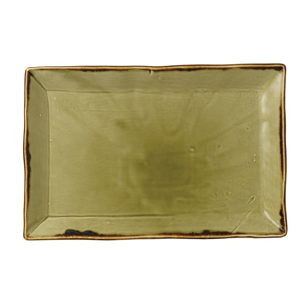 Dudson Harvest Rectangular Trays Green 192 x 284mm (Pack of 6) - FC051 Dudson Crockery Churchill   
