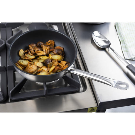 Vogue Stainless Steel Non-Stick Teflon Platinum Plus Sauté Pan 24cm - FC099  Vogue   