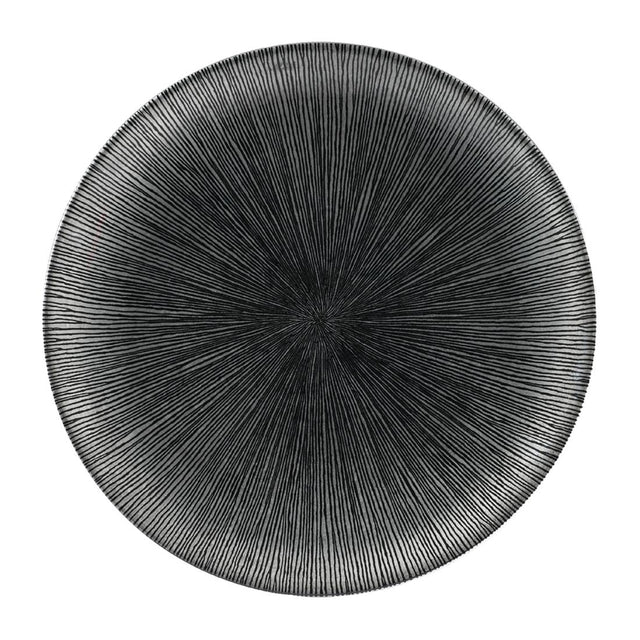 Churchill Studio Prints Agano Coupe Plates Black 260mm (Pack of 12) - FC101 Plates Churchill