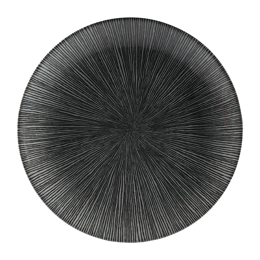 Churchill Studio Prints Agano Coupe Plates Black 217mm (Pack of 12) - FC102 Plates Churchill