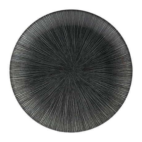 Churchill Studio Prints Agano Coupe Plates Black 217mm (Pack of 12) - FC102 Plates Churchill