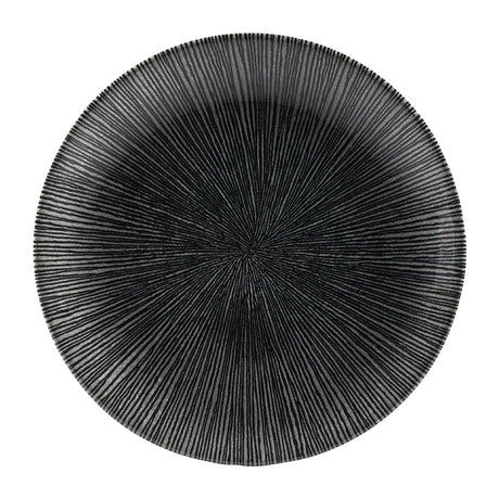 Churchill Studio Prints Agano Coupe Plates Black 165mm (Pack of 12) - FC103 Plates Churchill