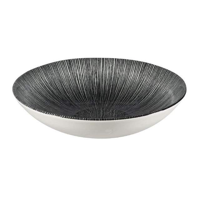 Churchill Studio Prints Agano Coupe Bowls Black 182mm (Pack of 12) - FC105 Bowls Churchill