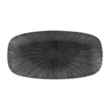Churchill Studio Prints Agano Oblong Chefs Plates Black 355 x 189mm (Pack of 6) - FC106 Plates Churchill
