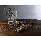 Churchill Studio Prints Agano Oblong Chefs Plates Black 355 x 189mm (Pack of 6) - FC106 Plates Churchill