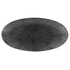 Churchill Studio Prints Agano Oval Chefs Plates Black 347 x 173mm (Pack of 6) - FC108 Plates Churchill