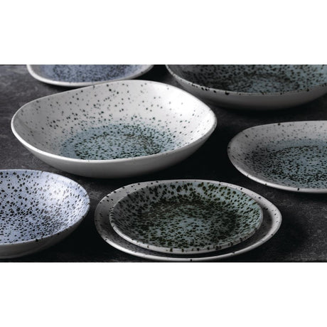 Churchill Studio Prints Mineral Green Centre Organic Round Bowls 253mm (Pack of 12) - FC124 Bowls Churchill