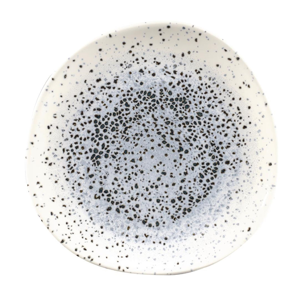 Churchill Studio Prints Mineral Blue Centre Organic Round Plates 210mm (Pack of 12) - FC127 Plates Churchill