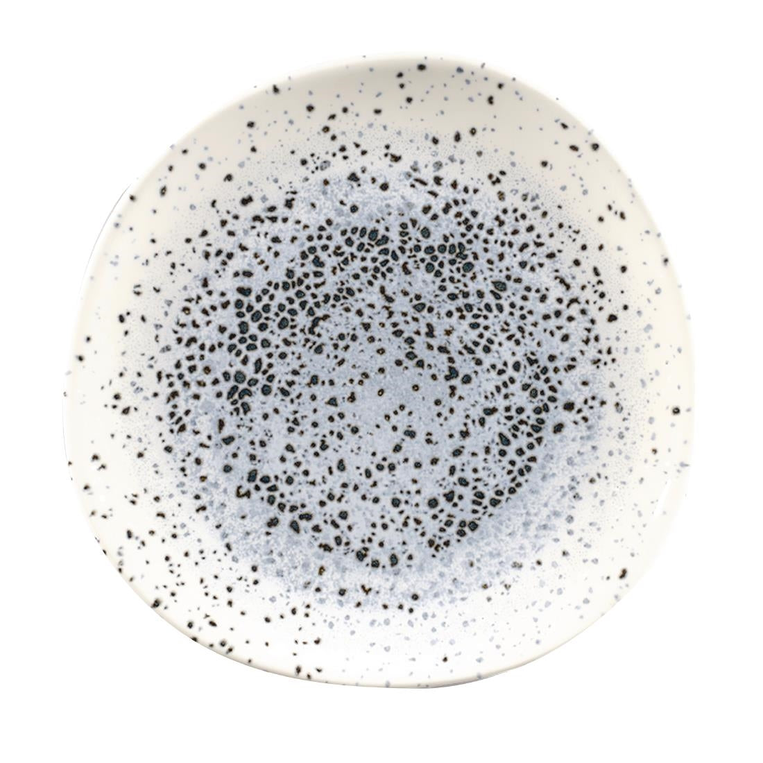 Churchill Studio Prints Mineral Blue Centre Organic Round Plates 210mm (Pack of 12) - FC127 Plates Churchill