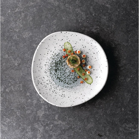 Churchill Studio Prints Mineral Blue Centre Organic Round Plates 210mm (Pack of 12) - FC127 Plates Churchill