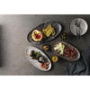 Churchill Studio Prints Stone Chefs Plates Quartz Black 347 x 173mm (Pack of 6) - FC141 Plates Churchill