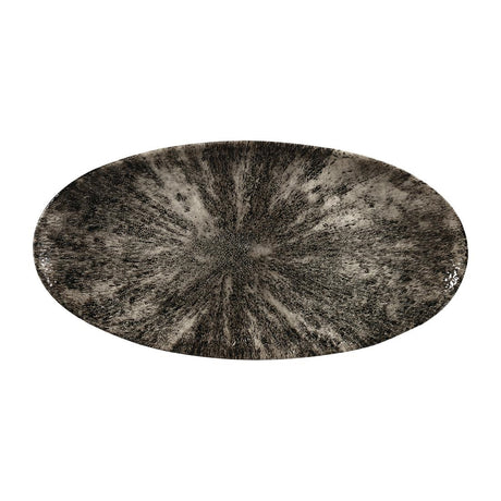 Churchill Studio Prints Stone Chefs Plates Quartz Black 347 x 173mm (Pack of 6) - FC141 Plates Churchill