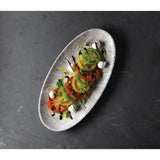 Churchill Studio Prints Stone Chefs Plates Agate Grey 347 x 173mm (Pack of 6) - FC143 Plates Churchill