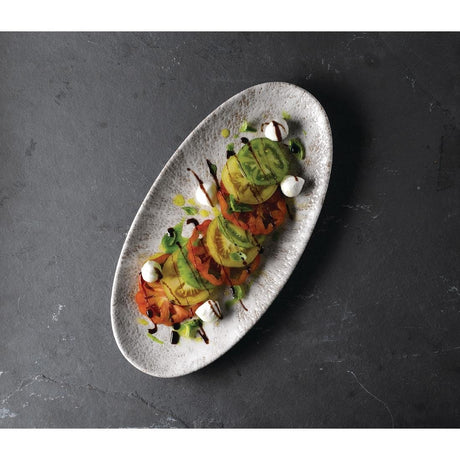 Churchill Studio Prints Stone Chefs Plates Agate Grey 347 x 173mm (Pack of 6) - FC143 Plates Churchill