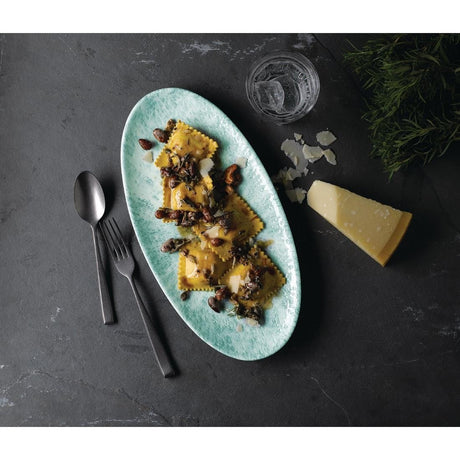 Churchill Studio Prints Stone Chefs Plates Aquamarine 347 x 173mm (Pack of 6) - FC147 Plates Churchill